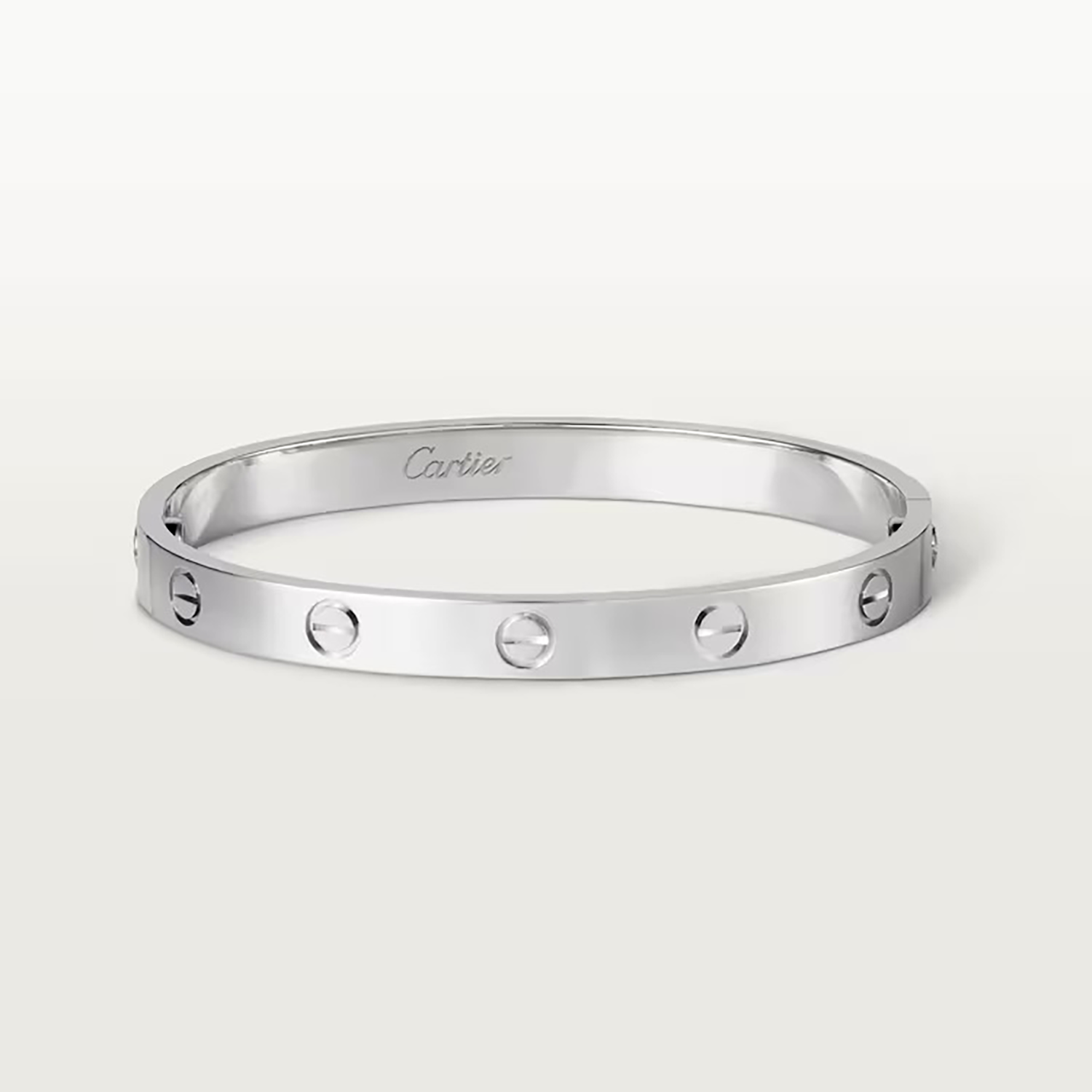 L BRACELET, WHITE GOLD