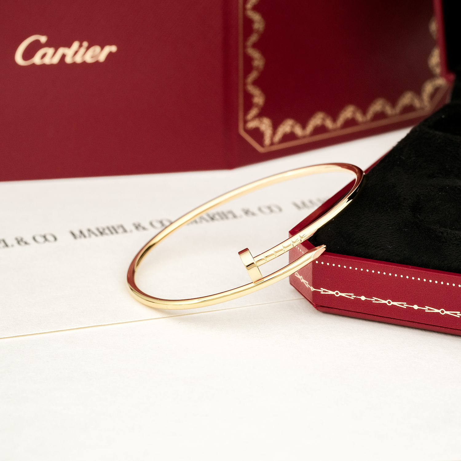 JUC BRACELET SMALL MODEL, YELLOW GOLD