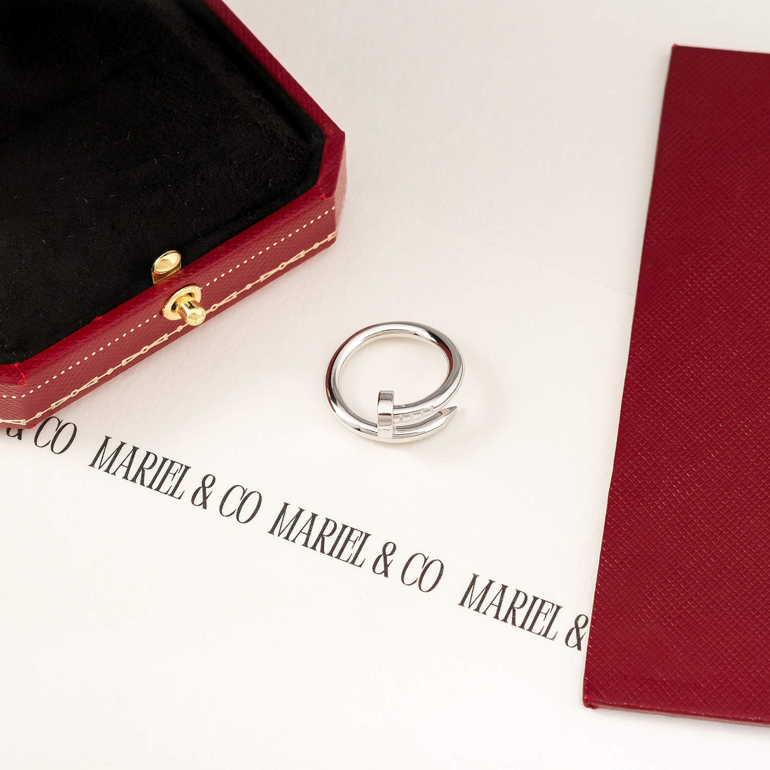 JUC RING, WHITE GOLD