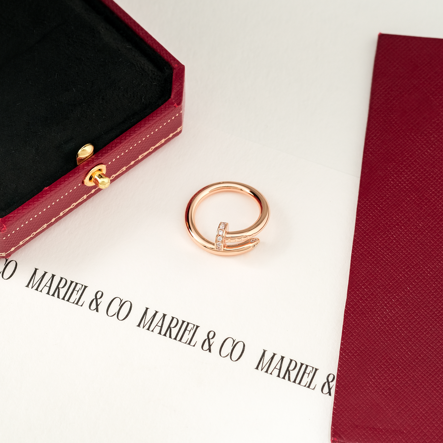 DIAMOND JUC RING, ROSE GOLD