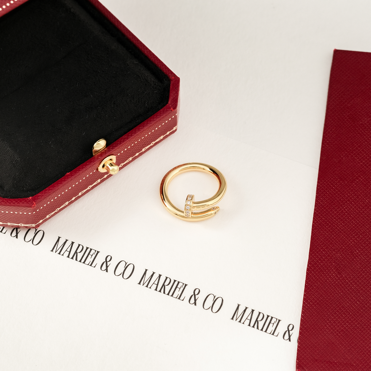 DIAMOND JUC RING, YELLOW GOLD