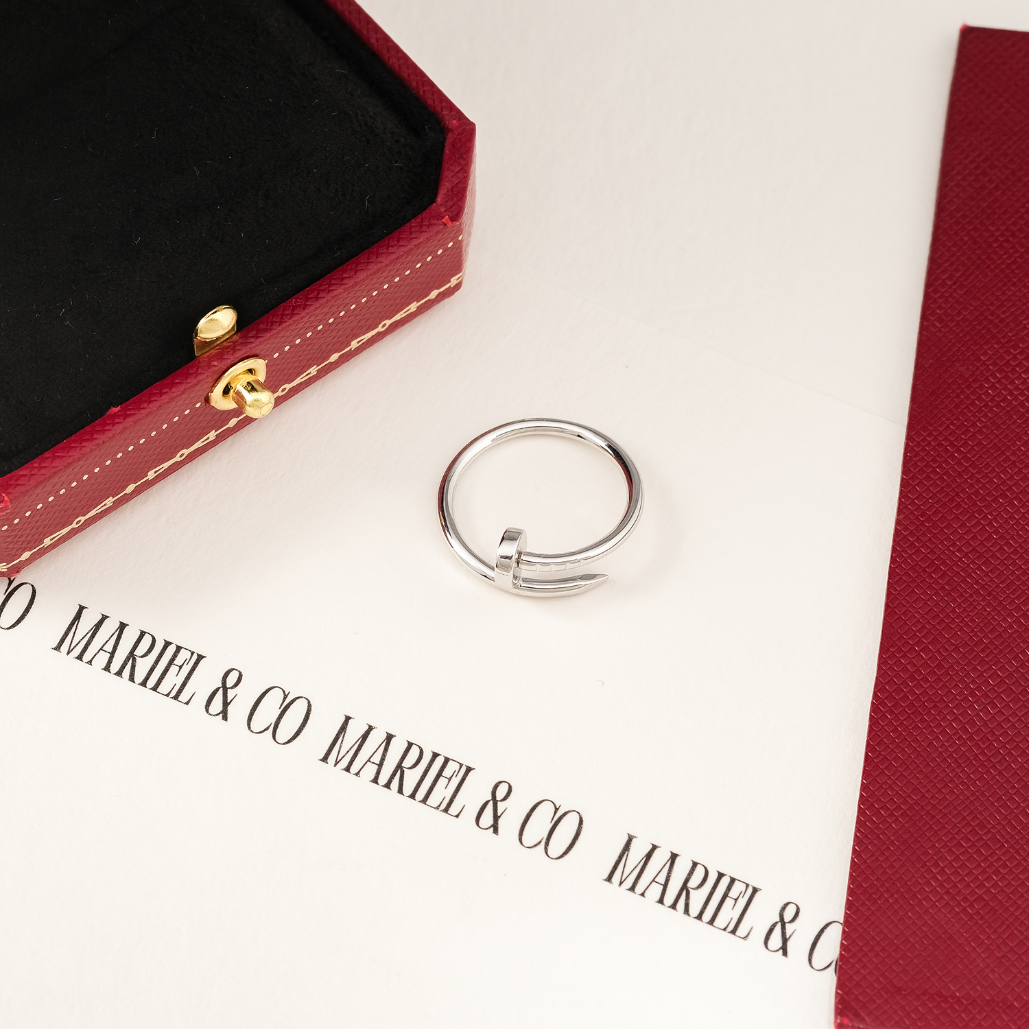 JUC RING SMALL MODEL, WHITE GOLD