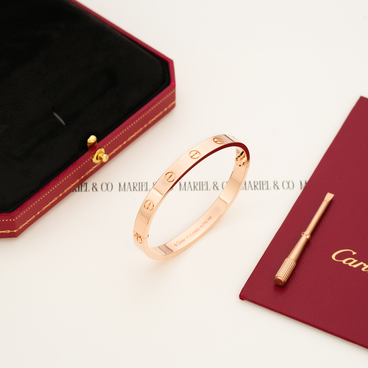 L BRACELET, ROSE GOLD