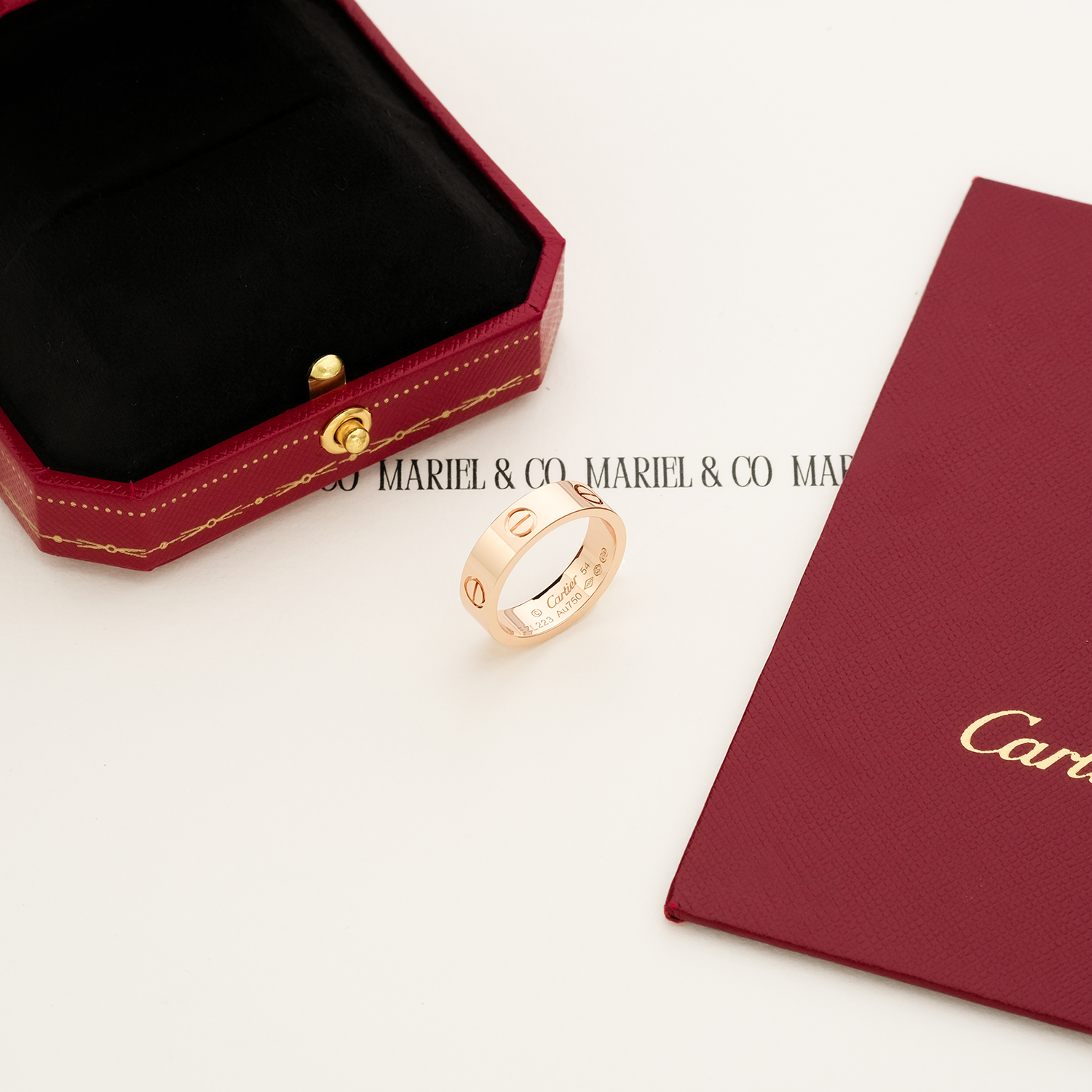L RING, ROSE GOLD