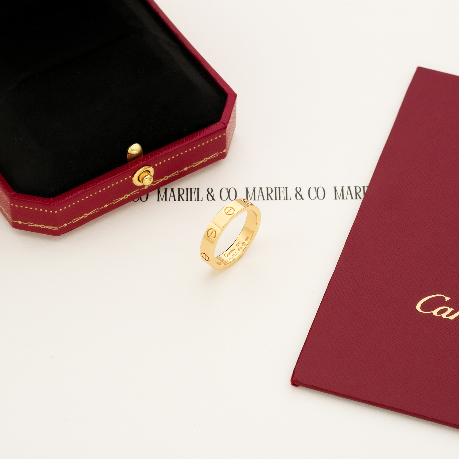 THIN L RING, YELLOW GOLD