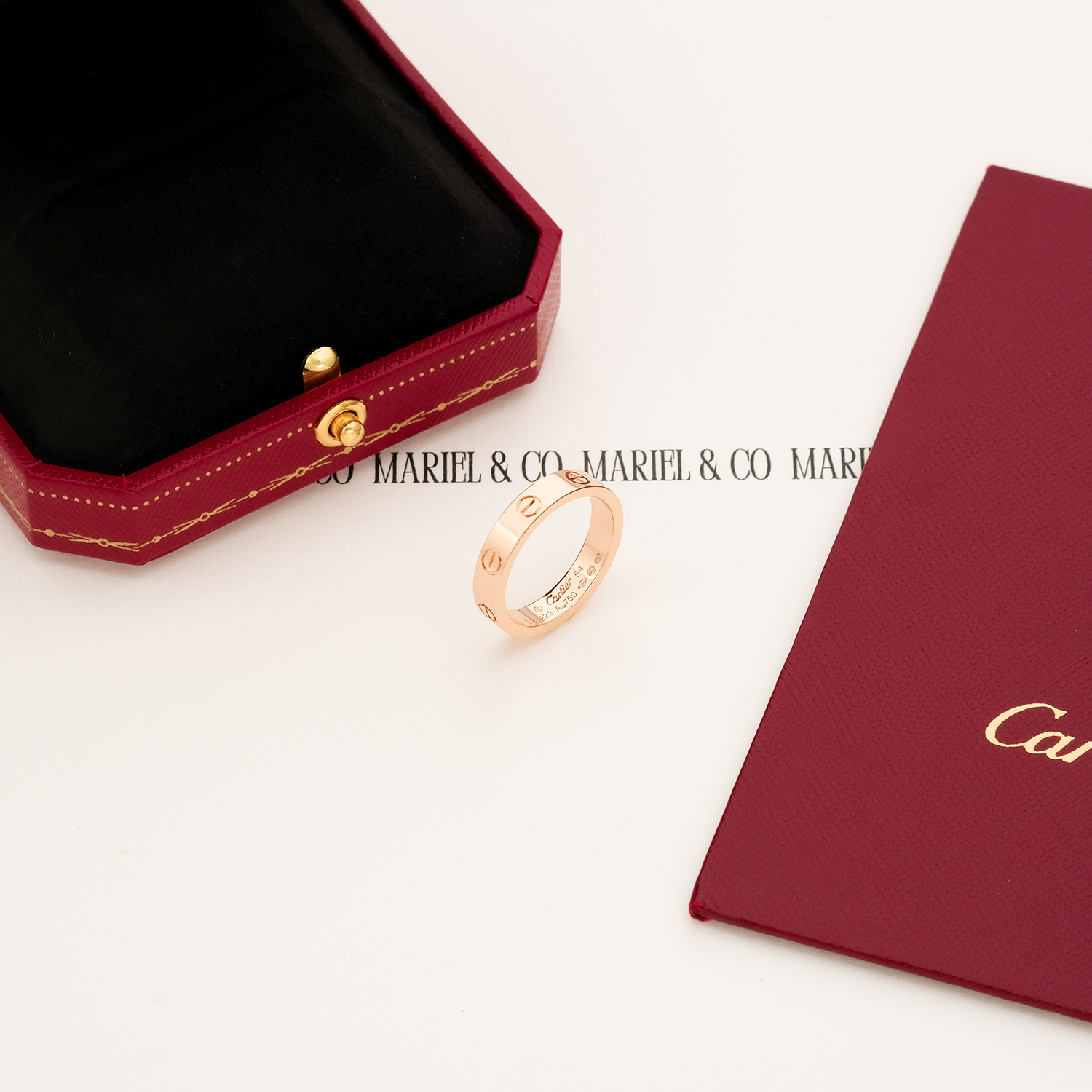 THIN L RING, ROSE GOLD