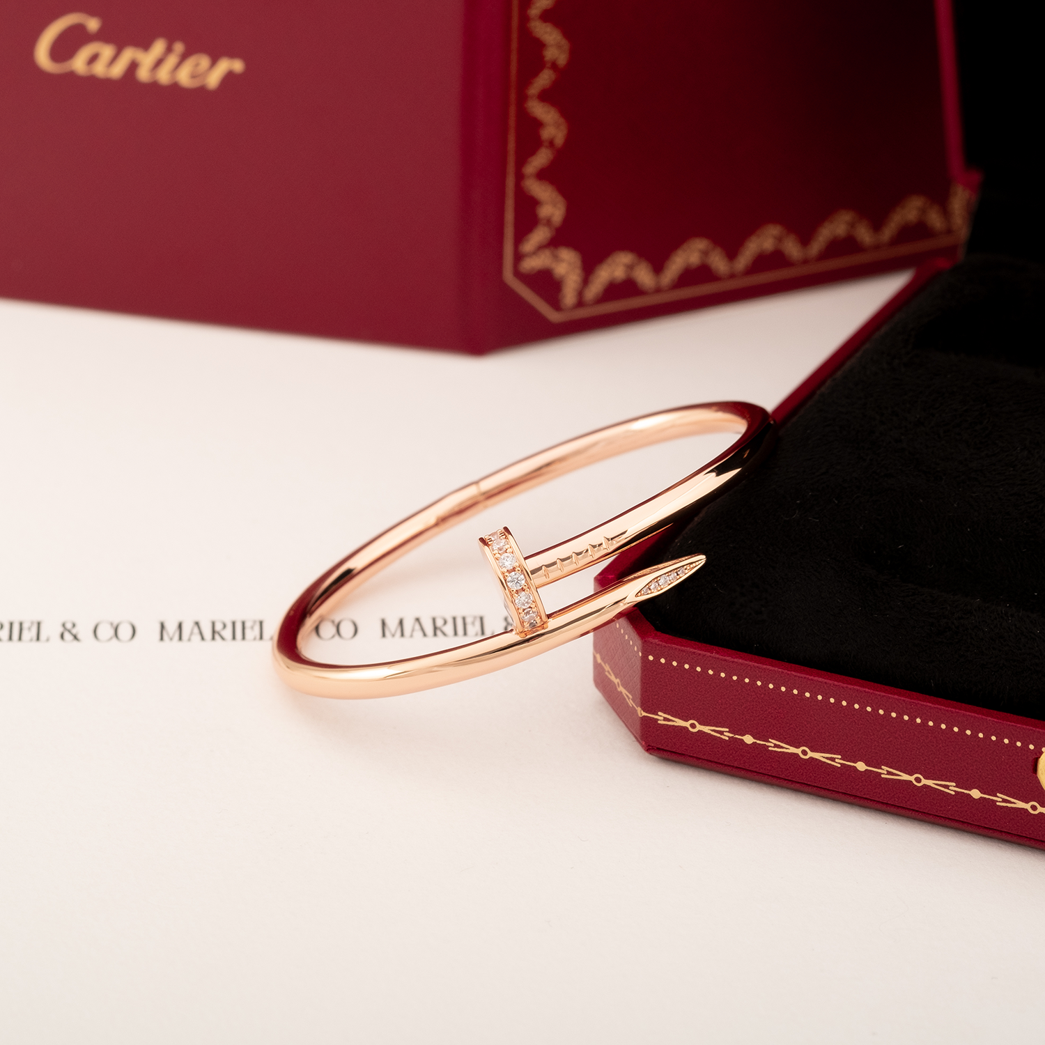DIAMOND JUC BRACELET, ROSE GOLD