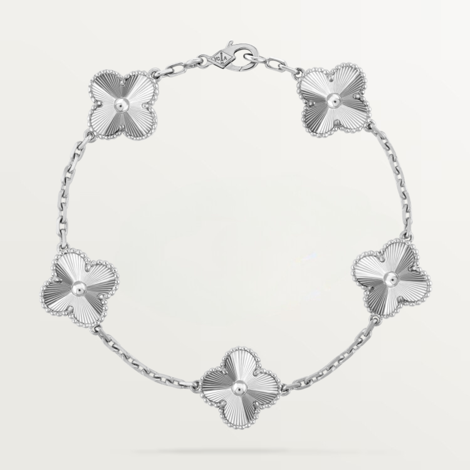 VINTAGE BRACELET, 5 ELEMENTS, WHITE GOLD