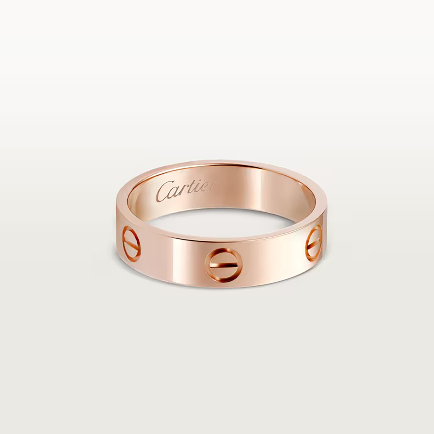 L RING, ROSE GOLD