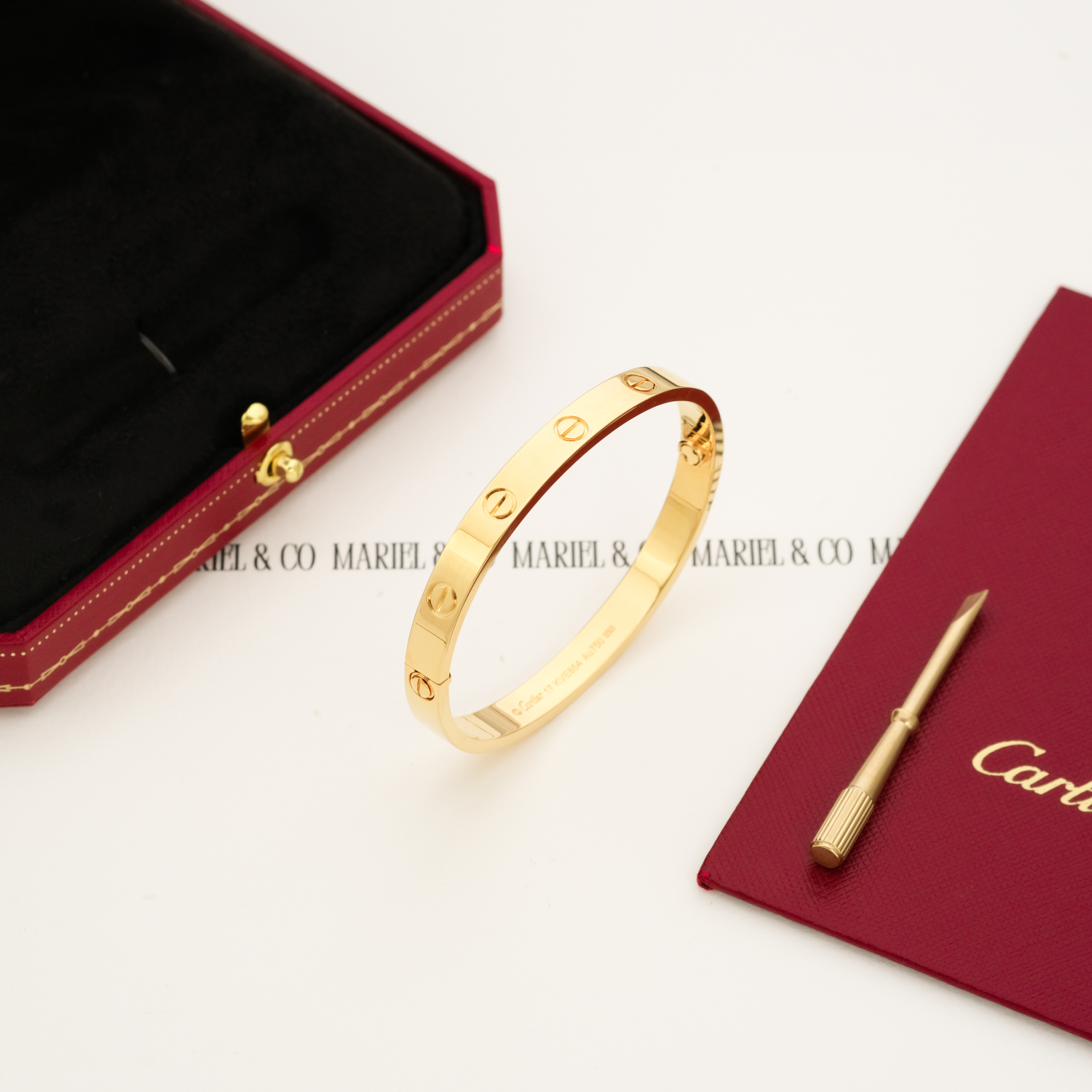 L BRACELET, YELLOW GOLD