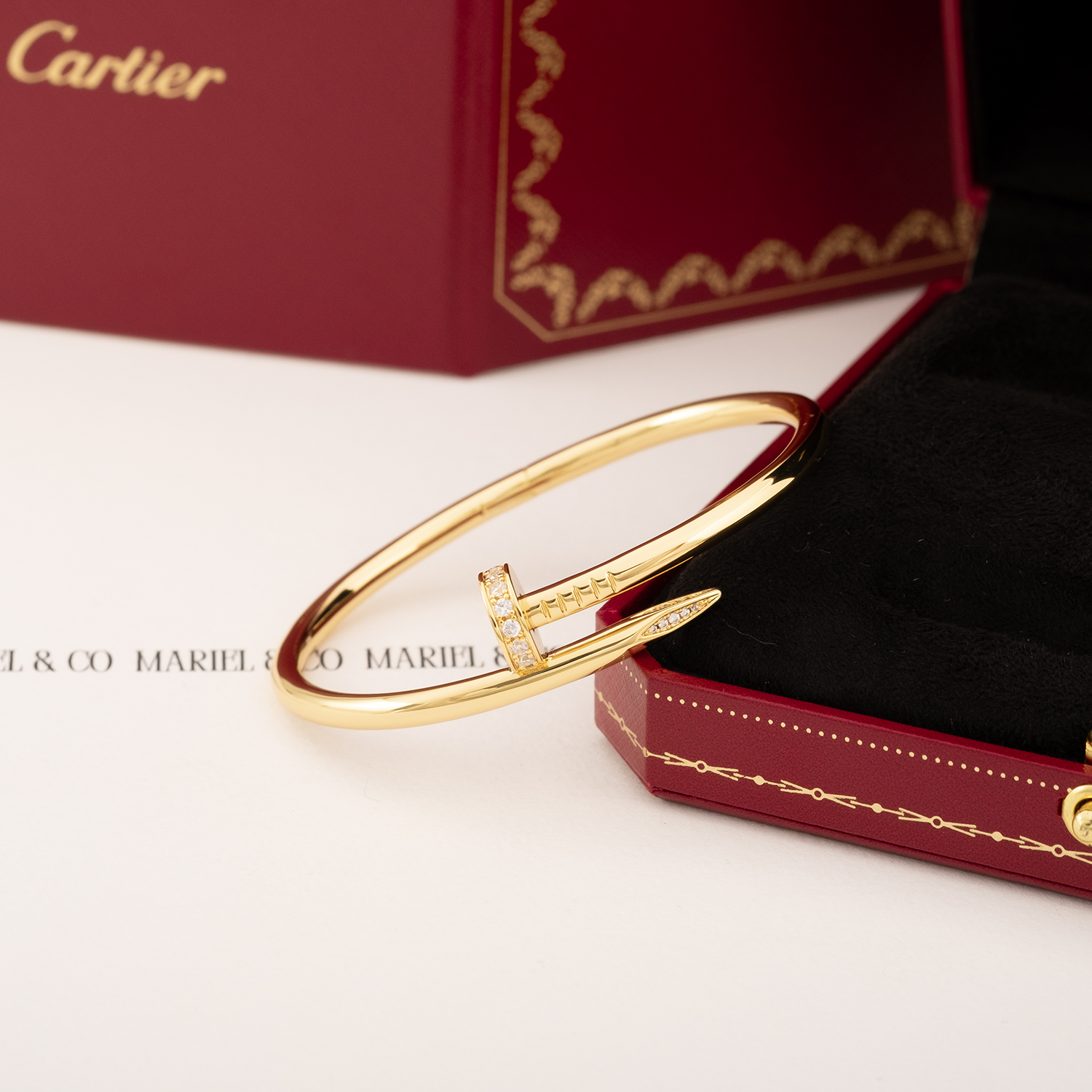 DIAMOND JUC BRACELET, YELLOW GOLD